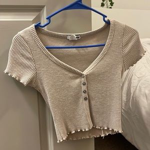 Tan crop top